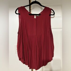Burgundy blouse